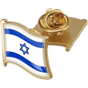 Israëlische vlag Pin - Israëlische vlag reversspeld - Ik sta met Israël Pin - Metalen patriottische pinnen revers P Showcase - Israel National