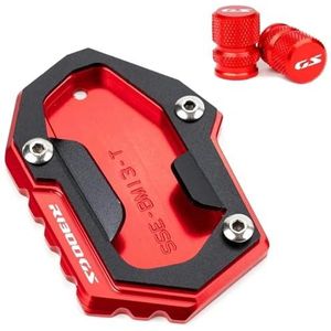 NARDEDP Motorfietsstandaard Pad Voet Zijstandaard Verlengplaat Bandenventieldopjes Compatibel met R1300GS R 1300 GS ADV 2024 2025