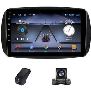 Autoradio 2 DIN met scherm Compatibel met CarPlay geldt voor Mercedes Benz Smart Fortwo 3 C453 A453 W453 2014-2020 9 inch touchscreen Bluetooth Stereo Auto Android Auto Bluetooth(NF-1)