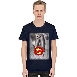 Bang Girl Toilet Heren Gildan T-shirt, Marineblauw, XXL