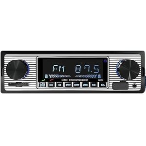 Autoradio 1 DIN stereo digitale MP3-speler auto Bluetooth FM audio USB/SD muziek met in-dash AUX-ingang 12V ISO-voeding