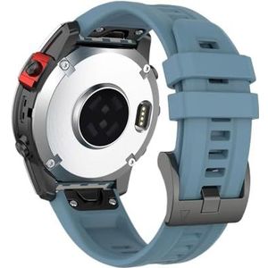 Horlogeband geschikt for Garmin Fenix ​​7 6 5 7s 6s 5s 7x 6x 5x Smartwatch 20MM 22MM 26MM geschikt for Fenix ​​7X 7 officiële stijl horlogeband polsband (Color : Cyan, Size : Forerunner 935)