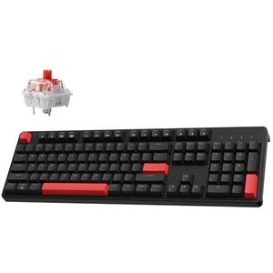 LEMOKEY X3 Getelegrafeerde Mechanische Toetsenbord Rode Backlight met K Pro Rode