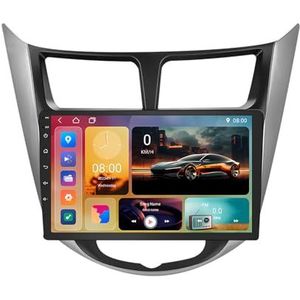 Android 15 GPS Navigation Stereo voor Hyundai Solaris 1 2010-2016 9 Inch 2 Din Car Stereo Radio met CarPlay AHD Omgekeerd beeld Bedieningselementen op het stuur Bluetooth(A1 1G+32G)
