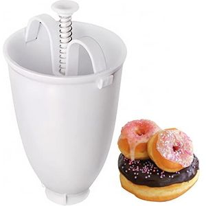 Donut-Genuss Deluxe – de praktische kunststof deegdispenser voor onweerstaanbare mini-donuts en pannenkoeken – doe-het-zelf keukengebaksgereedschap