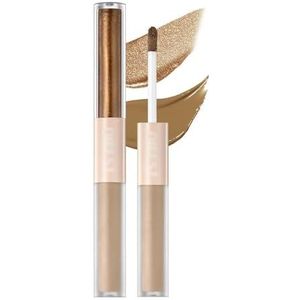 Dubbele kop glitter goud roze oogschaduwpotlood 2 in 1 parelachtige matte oogschaduwstick Shimmer contourschaduwpen oogmake-up (Size : 03)