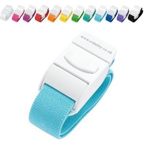 ROLSELEY Medisch tourniquet met snelsluitgesp en latexvrije polyester rubberen band voor verpleegsters, verloskundigen, paramedicisten, medische studenten en medische studenten (lichtblauw)