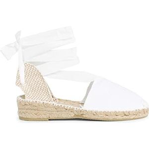 Plain Valenciaanse espadrilles voor meisjes Maat 36 Kleur Wit