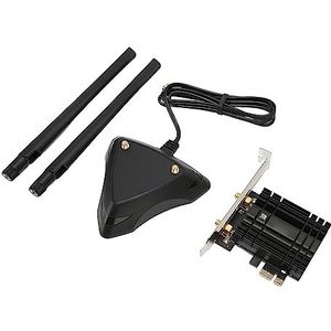 PCIE Wi-Fi-kaart, Aluminium PCIE Wi-Fi-adapter voor -desktopcomputer