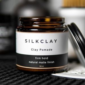 SILKCLAY Clay Pomade 120 ml Matt Hair Styling Pomade Firm Hold Natural Matte Finish 120 ml