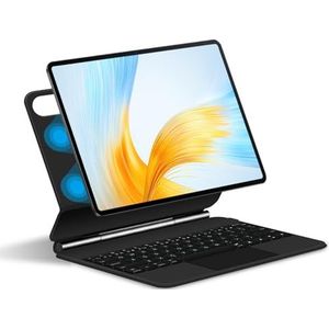 Toetsenbordhoes voor Honor V7 Pro 11-inch, Magnetische Zwevende Standaard, Toetsenbord Met Achtergrondverlichting, Multi-Touch Trackpad,