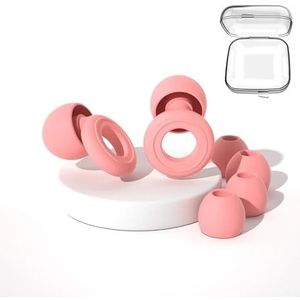 Jingyingtt Siliconen Oordopjes Anti-geluid Snurken Oordop Ruisonderdrukking for Slapen Ruisonderdrukking Beschermen Gehoor Reizen Zacht Oordopje