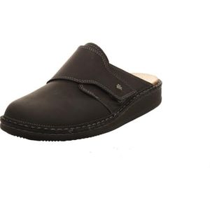 Finn Comfort Amalfi | Marine-donkerblauw leer | uitneembaar voetbed | 01515-322046 | heren clogs, bruin, 44 EU Breed