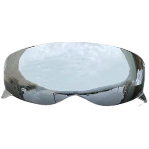 Motorhelm vizier lens, Helmvizier, Verborgen Helmschild Binnenlens Vizier Uv-Cut Helmgezicht Motorhelmschild Accessoires Onderdelen (Alleen for Goud-daggebruik)(Silver-day Use Only)