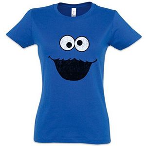 Urban Backwoods Cookie Monster Dames T-Shirt Blauw Maat M