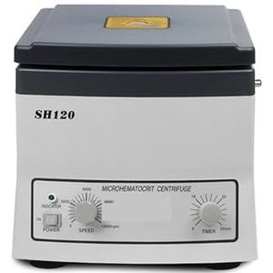 Laboratorium Centrifuge, SH120 Tafelblad Micro Hematocriet School Laboratorium Bloed PRP Centrifuge Machine 15300xg Met 24 Buizen Capillaire Centrifuga