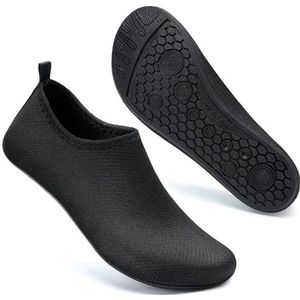 Mabove Badschoenen, waterschoenen, zwemschoenen, dames en heren, strandschoenen, aquaschoenen, blotevoetenschoenen, badsokken, surfschoenen, zwart, 38/39 EU