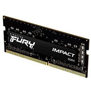 Kingston KF432S20IB/32 FURY Impact 32 GB 3200 MHz DDR4 CL20 Laptop Geheugen Enkele Stick,Zwart
