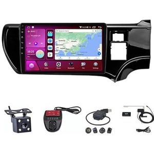 Android Touch Screen Car Stereo 10 Inch Car Stereo Radio Plug And Play Autotoebehoren Autoradio met Bluetooth En Navigatie En Achteruitrijcamera Voor Toyota Aqua Prius C 2011-2017 (Size : M300S 4G+