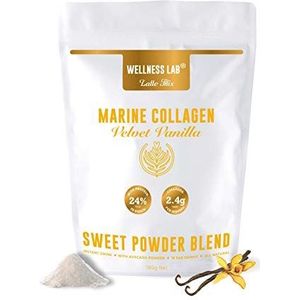 Wellness Lab Eiwitpoeder | Beste waarde Marine Collageen Peptiden voor Gewricht & Huid | Hoogste biologische beschikbaarheid Gehydrolyseerd Eiwit | 100% natuurlijk, UK Made, Alle Aminozuren (Vanille)