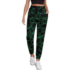 This Guy Loves St. Patricks Day Joggingbroek voor dames, hardloopbroek, joggingbroek, casual broek, elastische taille, lang met zakken