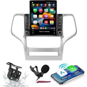 Android 14 Autoradio Navi voor J-eep Grand Cherokee (2010-2013) 9.7 ""Verticale schermradio met draadloze carplay Android Car GPS met Bluetooth 5.0 HIFI FM 5G-WiFi SWC MIC-camera,M100s