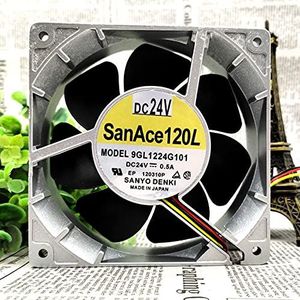 Original Sanyo 12038 9GL1224G101 24V 0.50A 3line inverter aluminum frame fan
