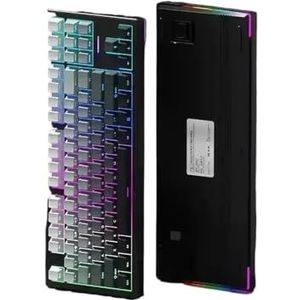 QPSJXN Draadloos Mechanisch Toetsenbord Drie Modus Pakking RGB Backlight Hot Swap Lage Vertraging Gamer Accessoire 2.4G (Polar Day 8000mAh SY)