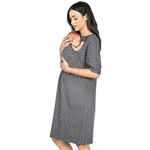 MijaCulture - Nachthemd - 4128 - Voor Zwangerschap en Borstvoeding