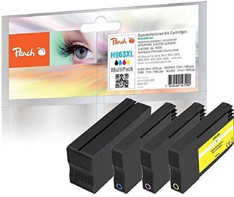 Peach PI300-1005 inktcartridge 4 stuk(s) Compatibel Hoog (XL) rendement Zwart, Cyaan, Magenta, Geel