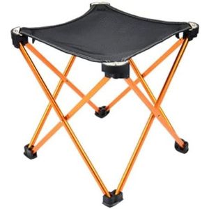 Campingstoel Aluminium Ultralight Vissen Stoel Opvouwbare Draagbare Duurzame Camping Stoel Voor Wandelen Reizen Outdoor Gereedschap Klapstoel Vouwstoel (Color : Orange)