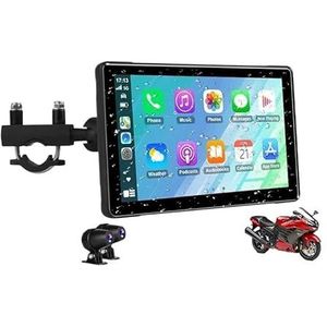 5""7"" Motorfiets Navigatie CarPlay Draadloos Apple GPS Navi Android Auto for Achter Dubbele Bluetooth Camera Recorder Monitor(MT-00)