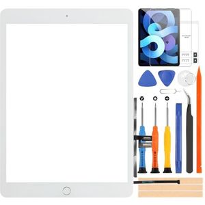 iPad 9 2021 9e generatie touchscreen voor iPad 9 A2602, vervanging van beeldscherm, sensorpaneel van glas voor iPad 10.2 2021, A2602, A2603, A2604, A2605, met Home-knop (wit)