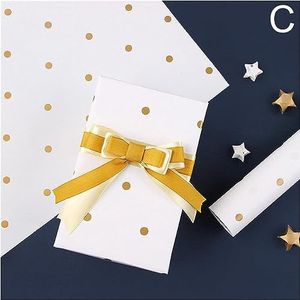 Verjaardagsinpakpapier, cadeaupapier, 5st 70 * 50cm inpakpapierrol Diy Gift Paper Favors Present Decoration (Kleur: E) (Size : C)