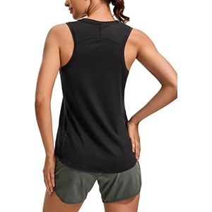 CRZ YOGA Vrouwen Sport Tank Top Racerback Mouwloze Yoga Tops Zomer Fitness Tops Gym Lichtgewicht Sport Top zwart XS