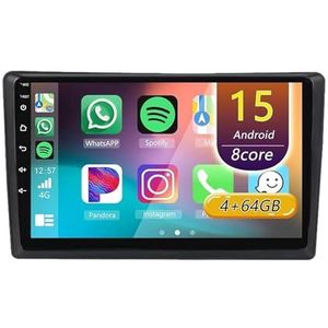 Android 15 Radio,voor Citroen C5 2008-2017, 9 Inch Touchscreen 2 Din Autoradio Met Wireless CarPlay Android Auto Bluetooth WIFI GPS-navigatie Swc(A 4core (2G+32G))