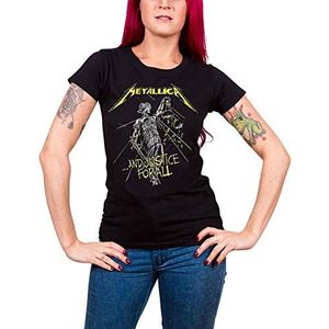 Metallica T Shirt And Justice For All Tracks Officieel Vrouwen Skinny Fit