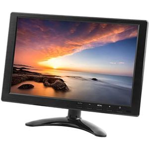 10,1 inch scherm, resolutie 1920x1080, 16: 9 HDMI IPS scherm Geschikt voor Raspberry Pi, Xbox, 360, PS4, videobewaking, auto video, meertalig menu, twee speakers. (EU-stekker)