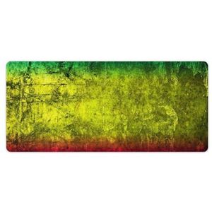 Rood Geel Groen Rasta Vlag Mode Bureau Muismat Antislip Gaming Muismat Accessoires Decor 40x90cm