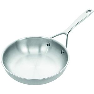 Demeyere Bakpan Essential 5 - Bakpan in roestvrij staal, geschikt voor alle warmtebronnen, incl. inductie en oven, Energiezuinig en snelle warmtegeleiding, 30 jaar garantie - Ø 24 cm