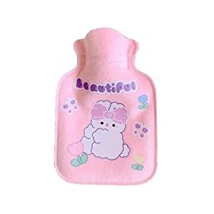 DieffematicRSD Warmwaterkruik Mini-warmwaterkruik Warm schattig warm waterzakken Herbruikbare handheld waterzak Warme kompreszak for binnen en buiten (Color : Pink)