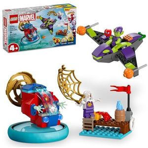 LEGO Marvel Spidey vs Green Goblin, superheldenspeelgoed met groene goblin figuur, Marvel speelgoed voor jonge superheldenfans, Spider-Man speelgoed voor kinderen van 4 tot 6 jaar, 10793