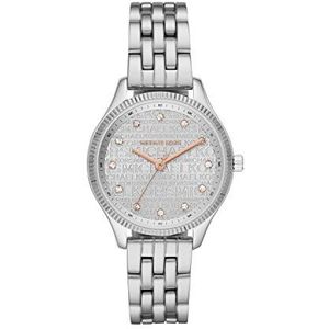 Michael Kors Women's Quartz Watch with Stainless Steel Strap, Silver, 14.2 (Model: MK6797)