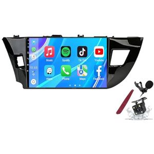 Android 14 Autoradio Sat Navi voor T-oyota Corolla (2012-2016) 9 Inch Touchscreen Multimedia Speler met Draadloze Carplay GPS Navigatie FM RDS Bluetooth 5G-WiFi SWC DSP,M100s