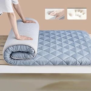 Natuurlijke latex matras, ademend en super zacht opvouwbaar tatami-matras 5 cm dik geschikt voor enkele en dubbele slaapkamer kinderen (kleur: D, maat: 80 x 190 cm)
