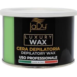 JaDy - Ontharingswax Aloë Vera | Professioneel gebruik | Zacht voor de gevoelige huid | Omhullenende geur | Made in Italy | 400 ml, groen, Luxury Wax (1)