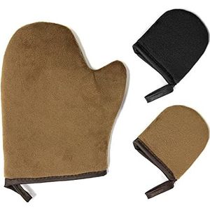 3 stuks zelfbruinende applicatorhandschoenen, lotion-applicator, herbruikbare zonnebrandhandschoenen voor lotion, gezicht, lichaam, applicator, strand, heren en dames