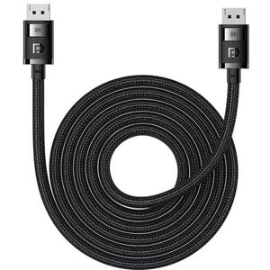 Baseus DP 8K naar DP 8K High Definition kabel, 3 m (zwart)