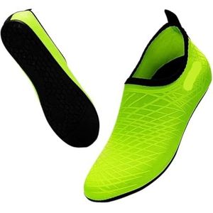 UBOHUZ Waterschoenen, watersportschoenen, blote voeten, sneldrogend, aqua-yogasokken, instappers voor dames en heren, waterschoenen voor surfen, duiken, Groen, 46/47 EU