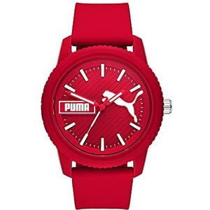 Puma Heren ULTRAFRESH roestvrij staal quartz horloge, Rood, Quartz Horloge